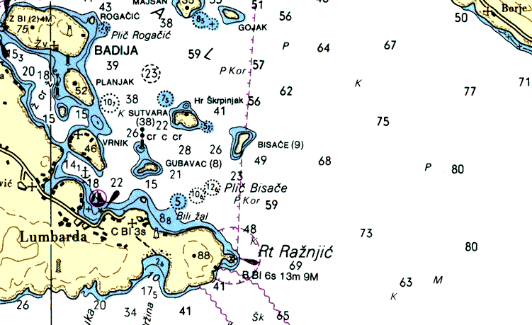 karta lumbarde Dalmatia karta lumbarde