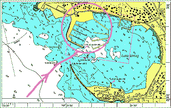 Approach to ACI Marina Umag